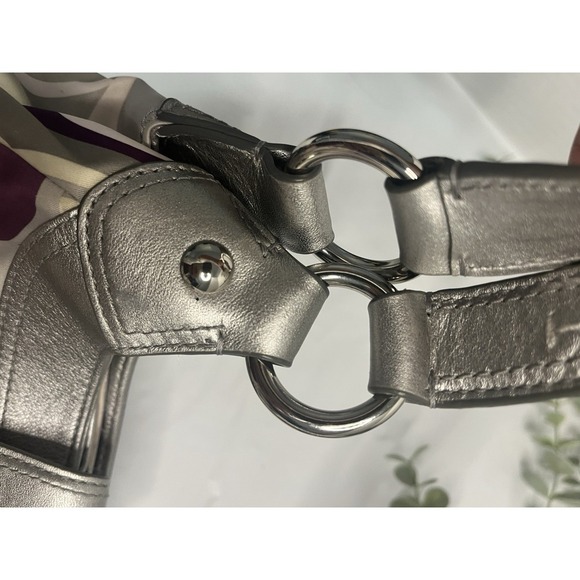 Coach Y2K Purple/Sliver Shoulder Purse - Picture 10 of 11